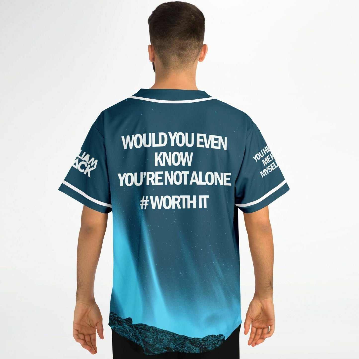 Seven Lions Dark Teal Night Sky Rave Baseball Jersey