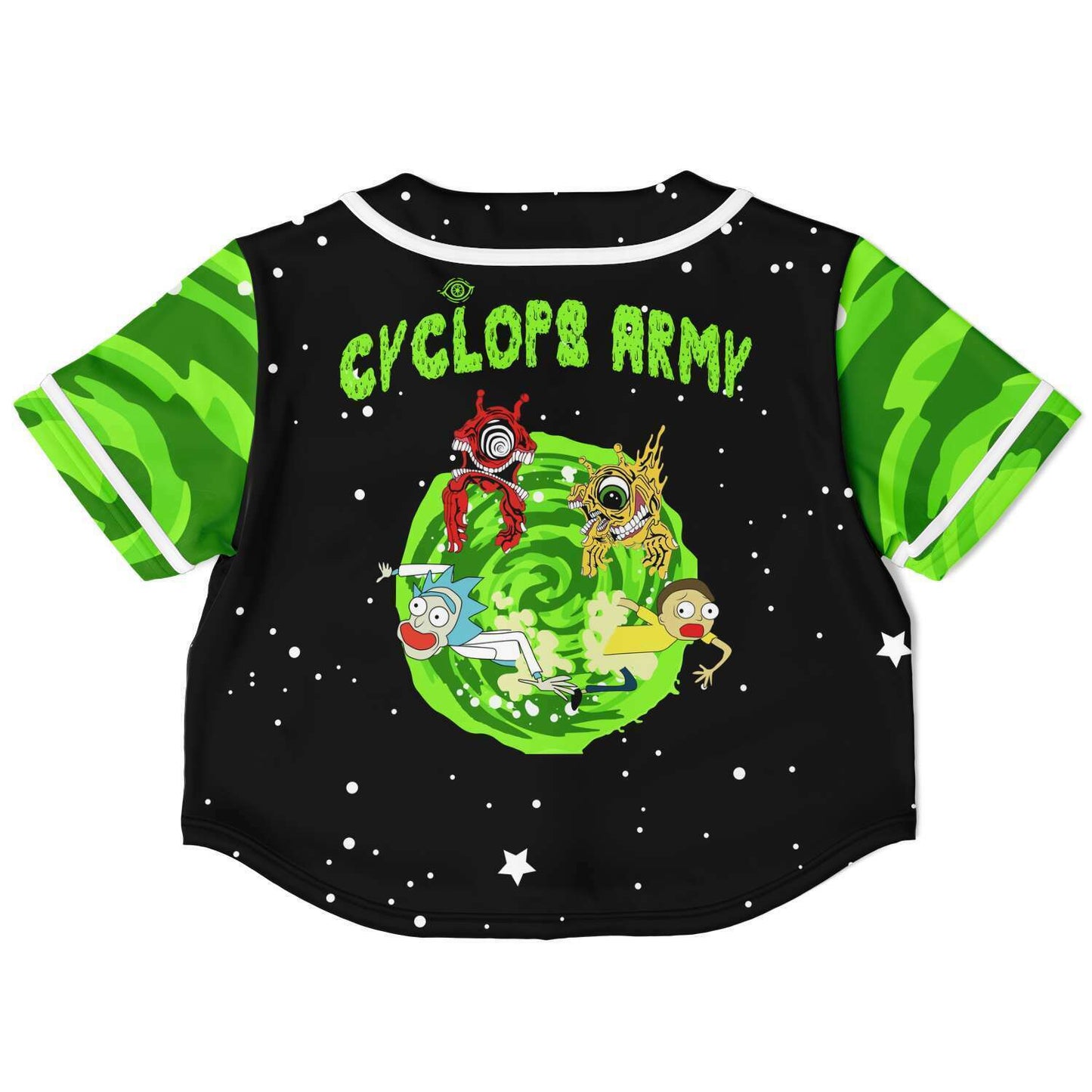 Rick & Morty cyclops army subtro Rave Crop Top