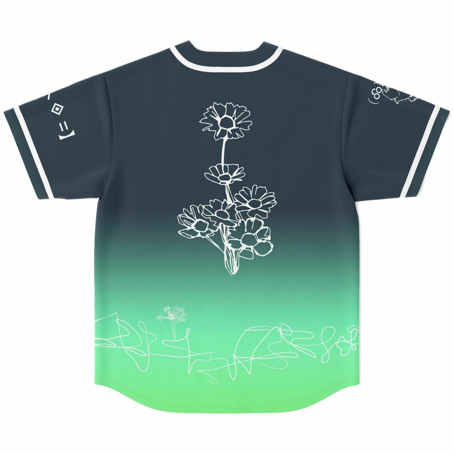 Porter Robinson Charcoal Navy Top Bottom Rave Baseball Jersey