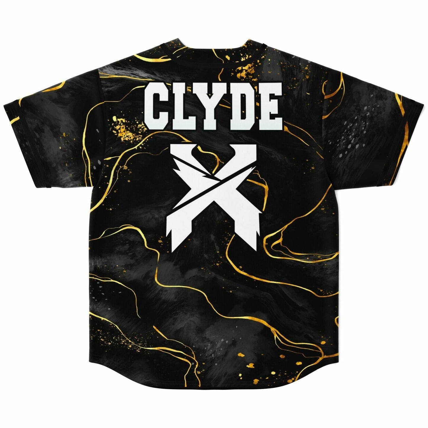 Excision Black Gold Marble Rave Baseball Jersey