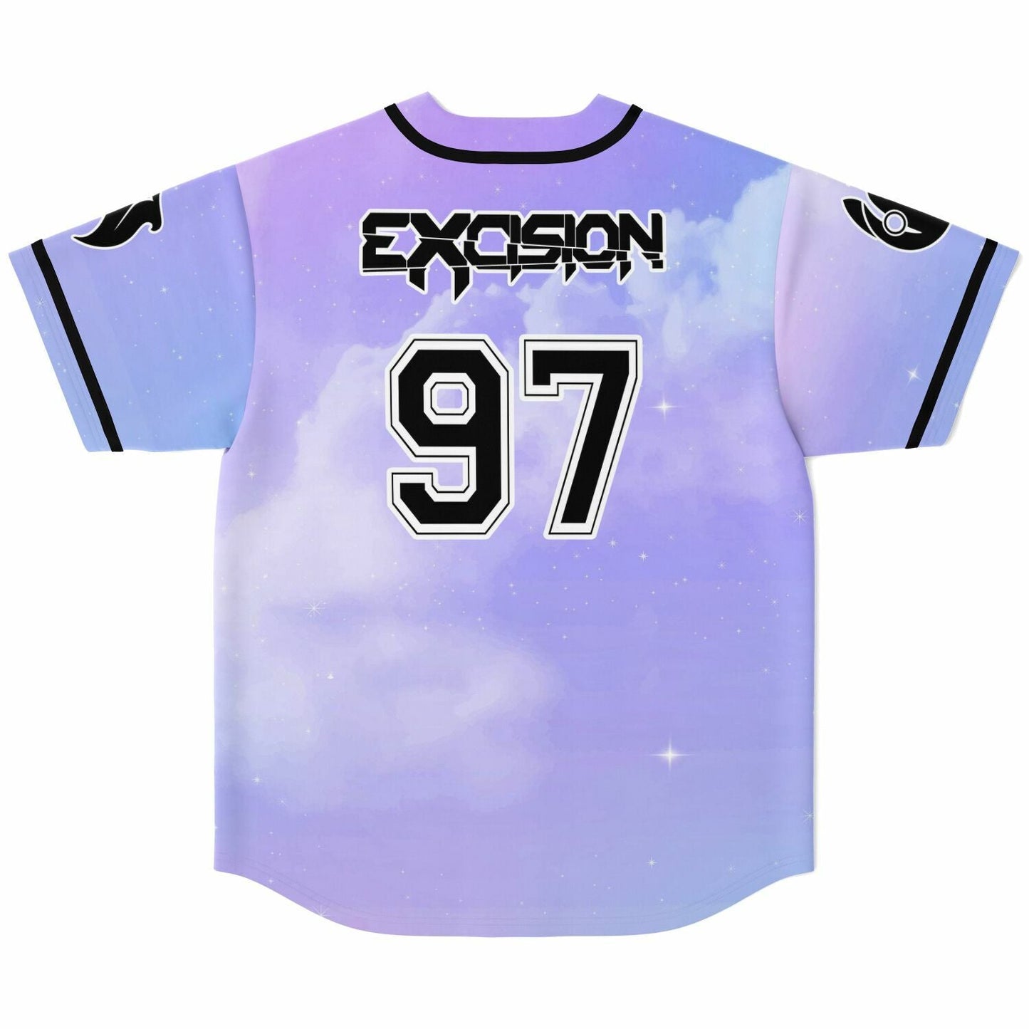 Excision Pastel Lavender Dreamy Cloud Rave Baseball Jersey