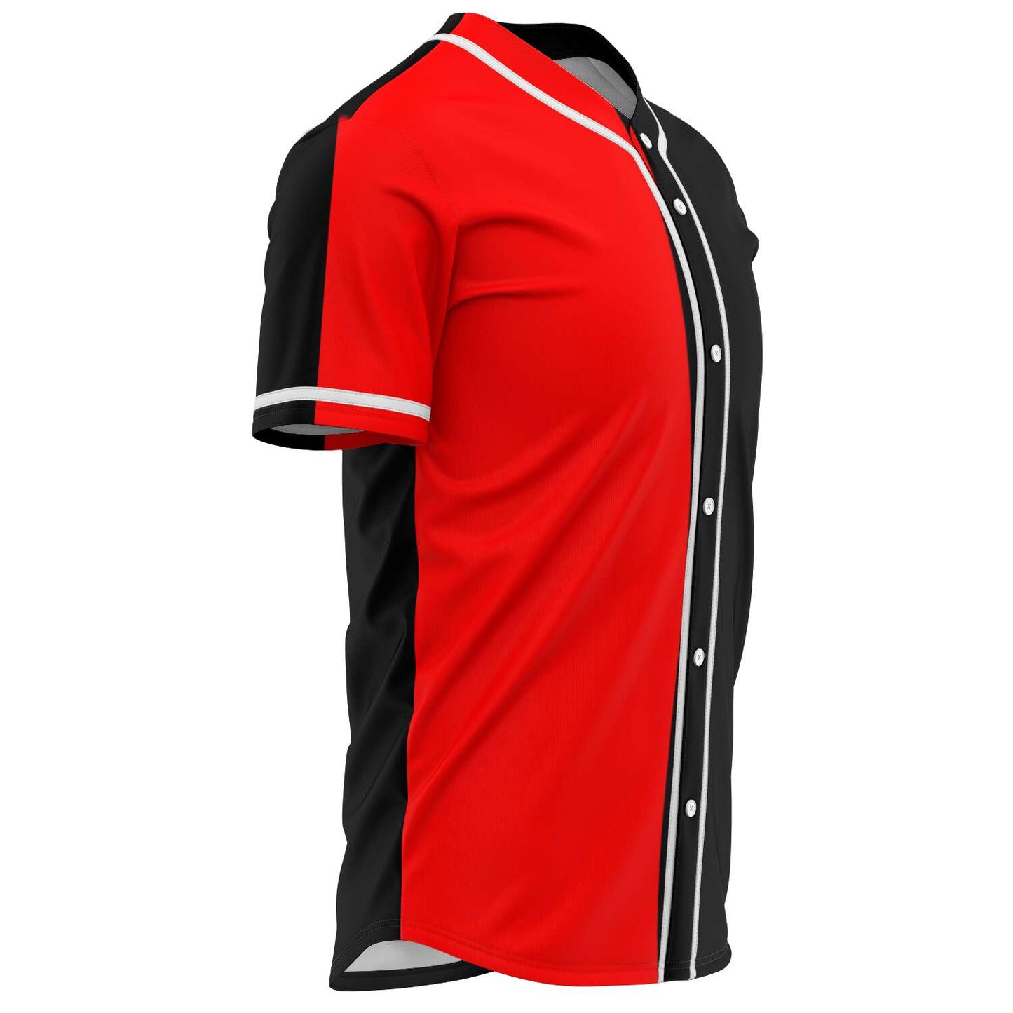 Bear Grillz Red Black Vertical ‘Demons’ Rave Baseball Jersey
