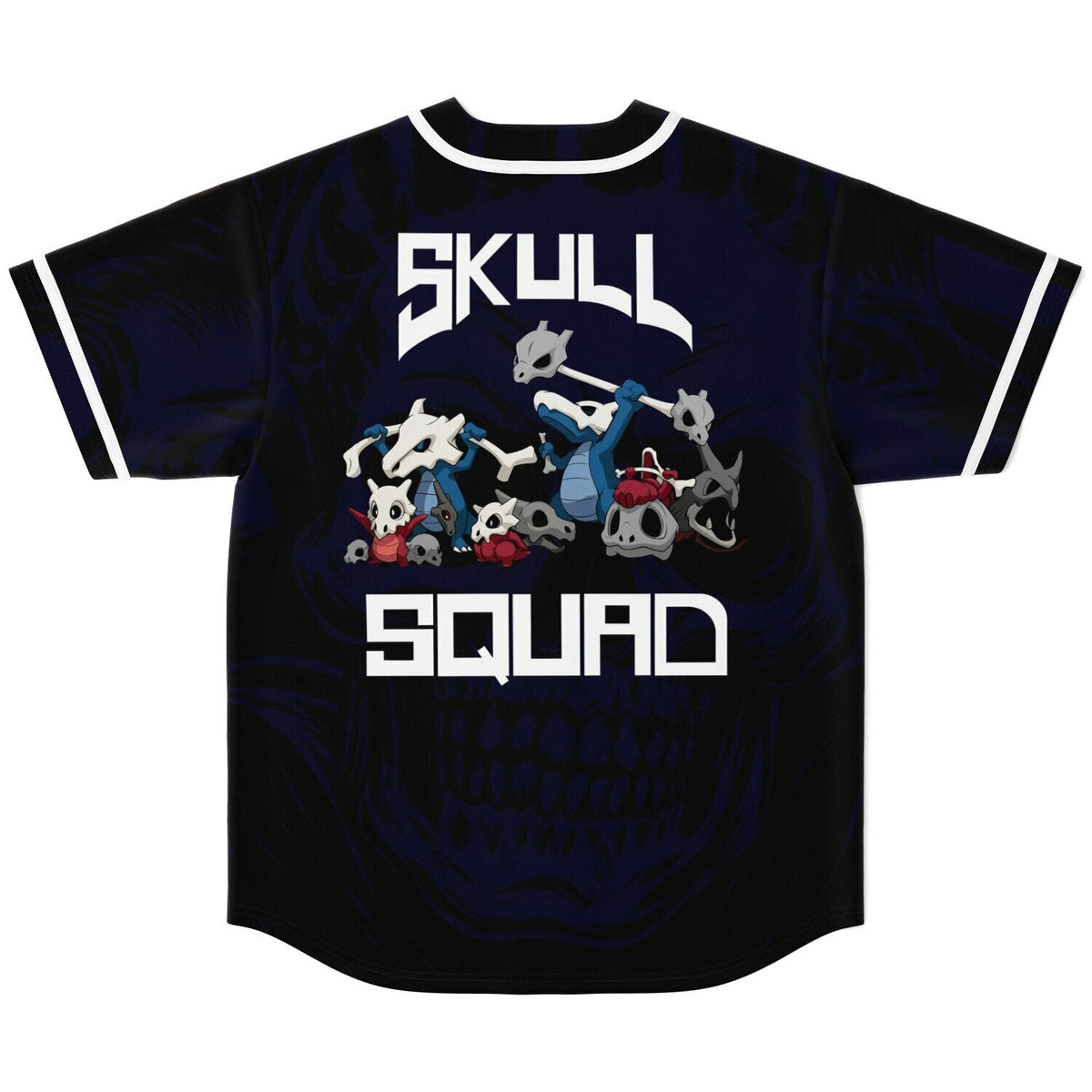 Black Dark Faint Tonal Rave Baseball Jersey