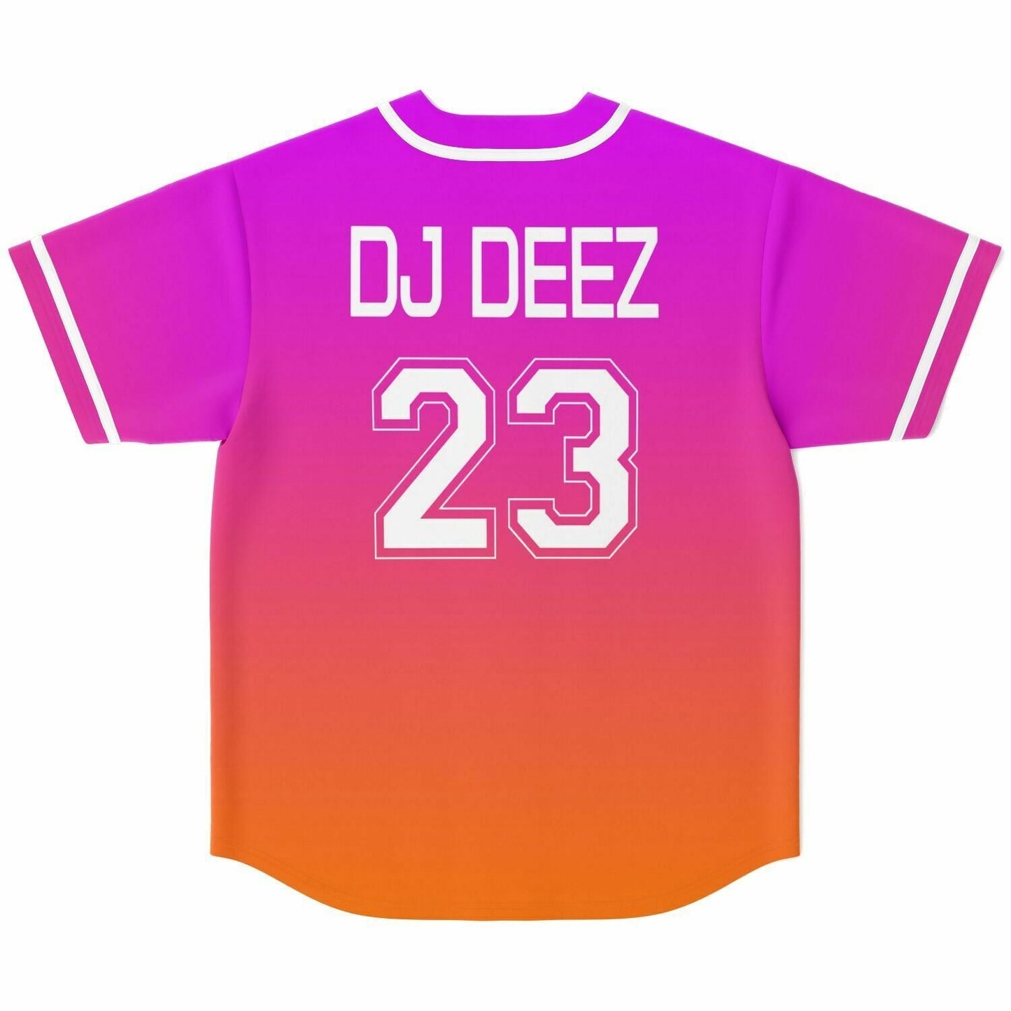 Magenta Minimal Gradient Rave Baseball Jersey