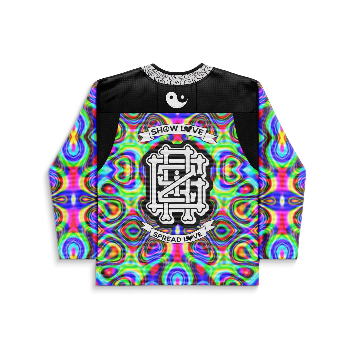 GRiZ Rainbow Kaleidoscopic Mirrored Rave Hockey Jersey