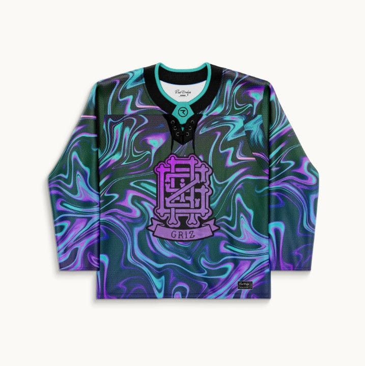 GRiZ Purple Liquid Marble Rave Hockey Jersey