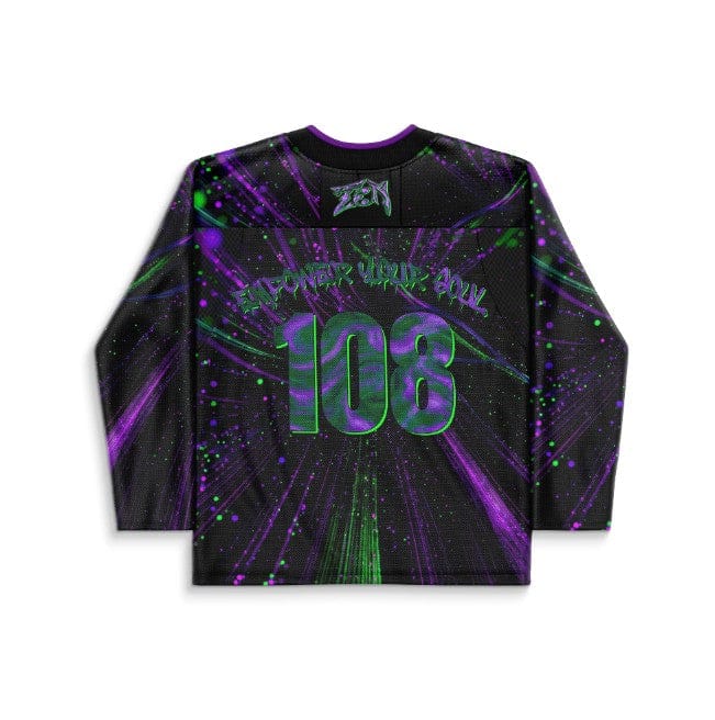 Black Hyperspace Rave Hockey Jersey