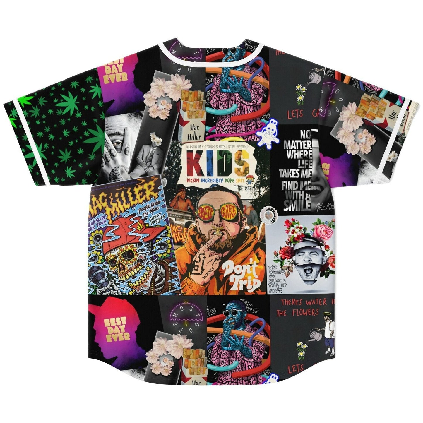 Mac Miller Collage Photo Rave Baseball Jersey