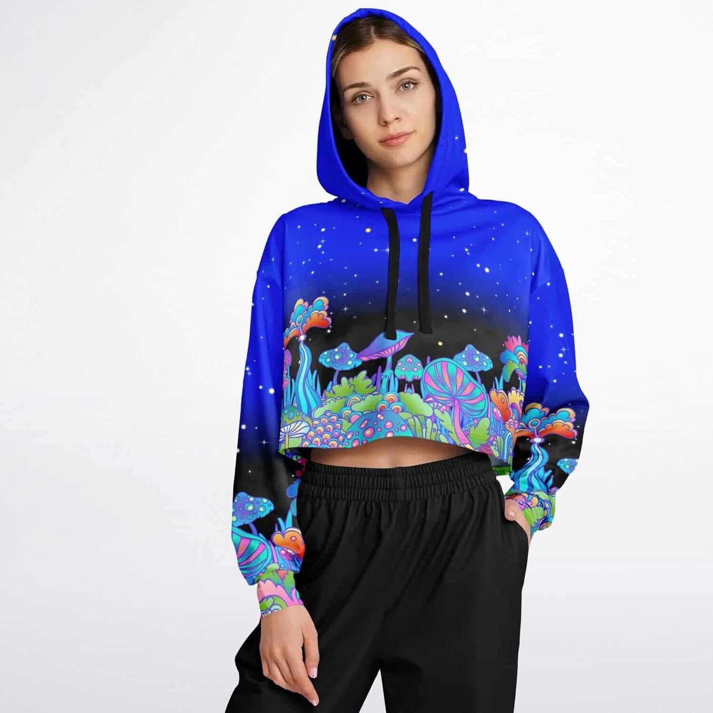 Bass Babe Club Cropped Hoodie