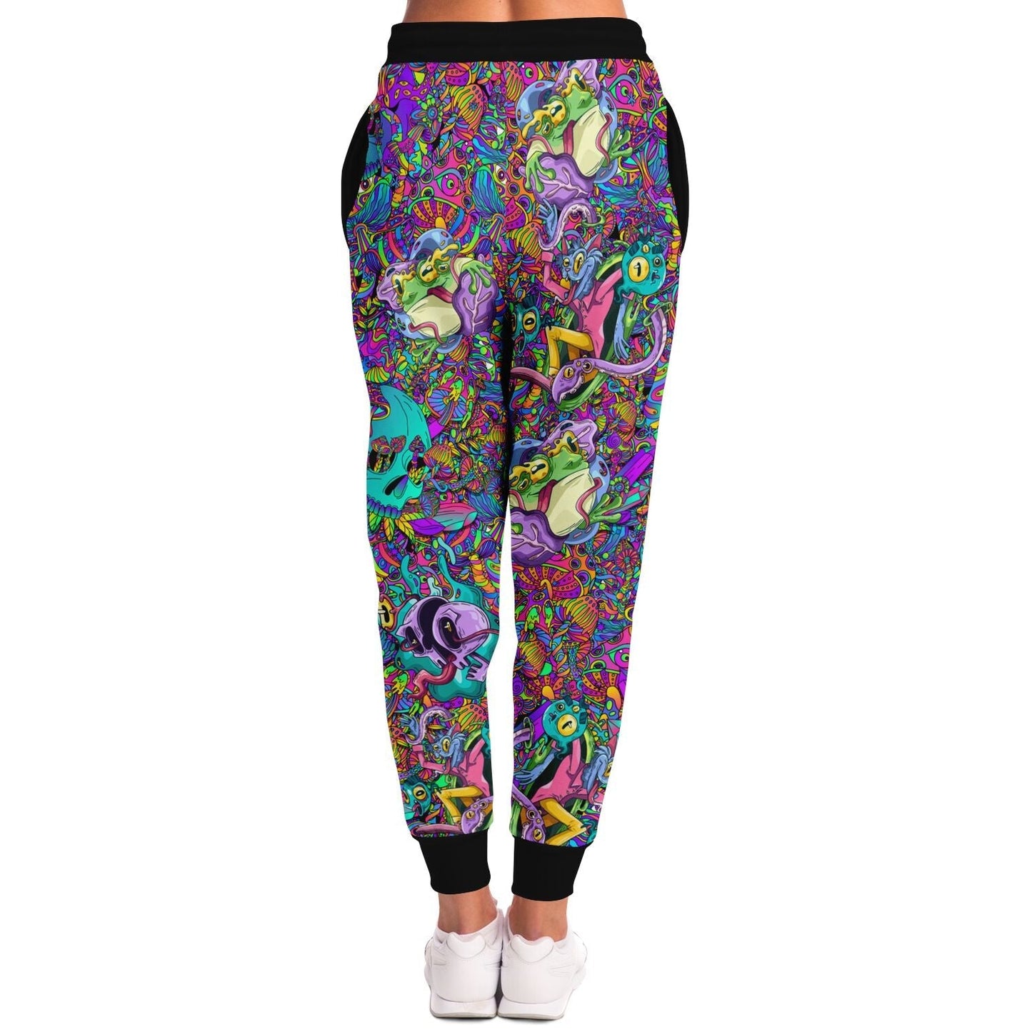 Highly Multicolored Dense Trippy Rave Joggers