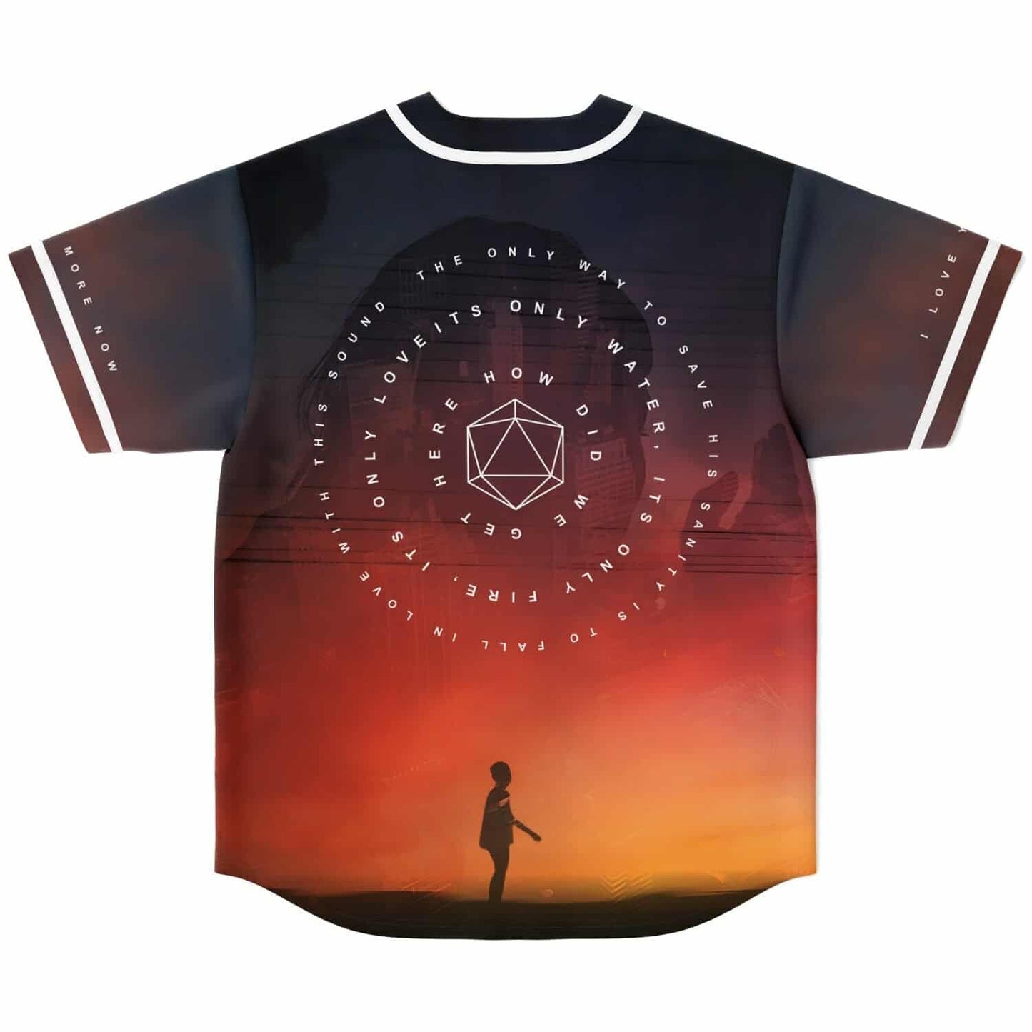 ODESZA Sunset Gradient Cinematic Sky Rave Baseball Jersey