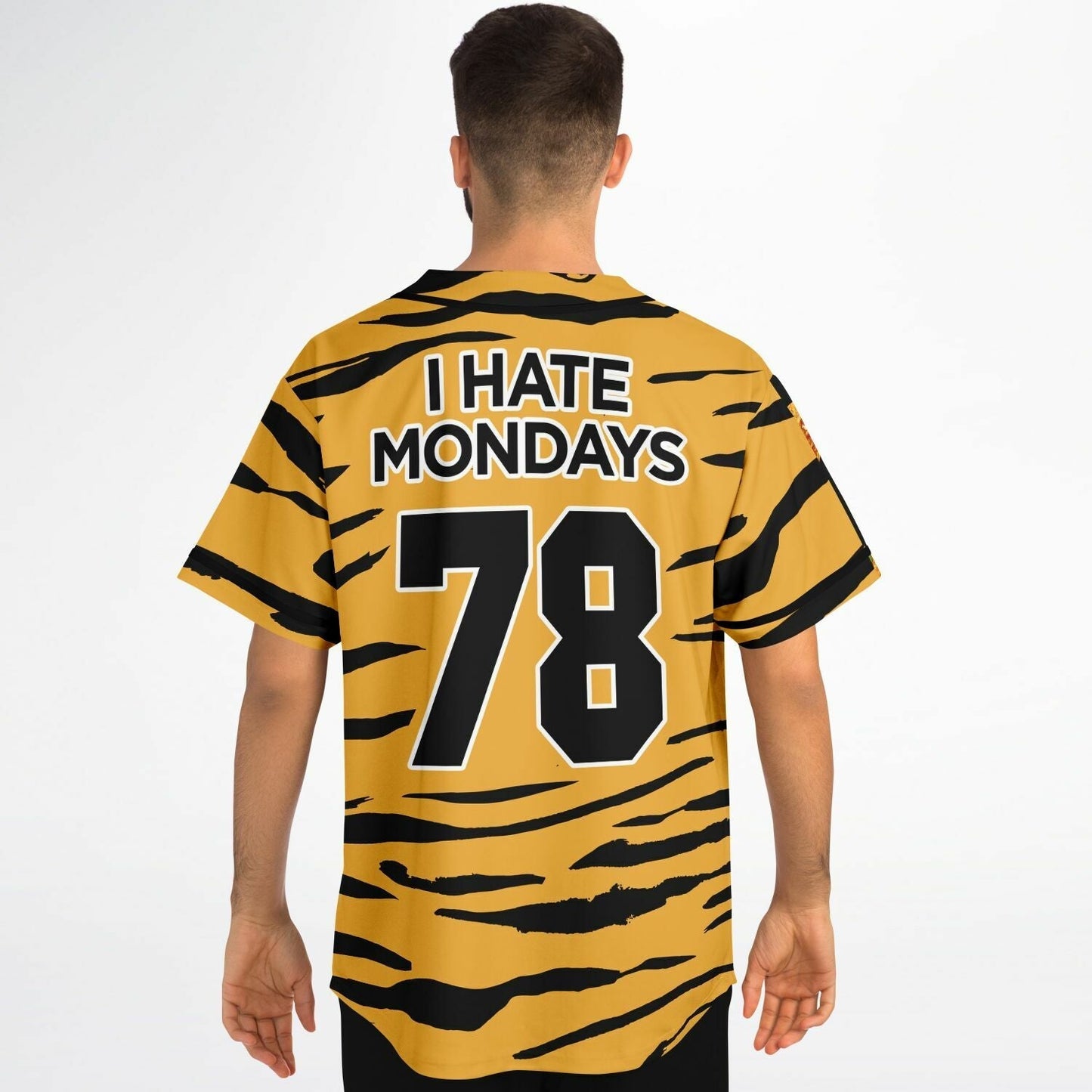 Black Mustard Garfield Cat Rave Baseball Jersey