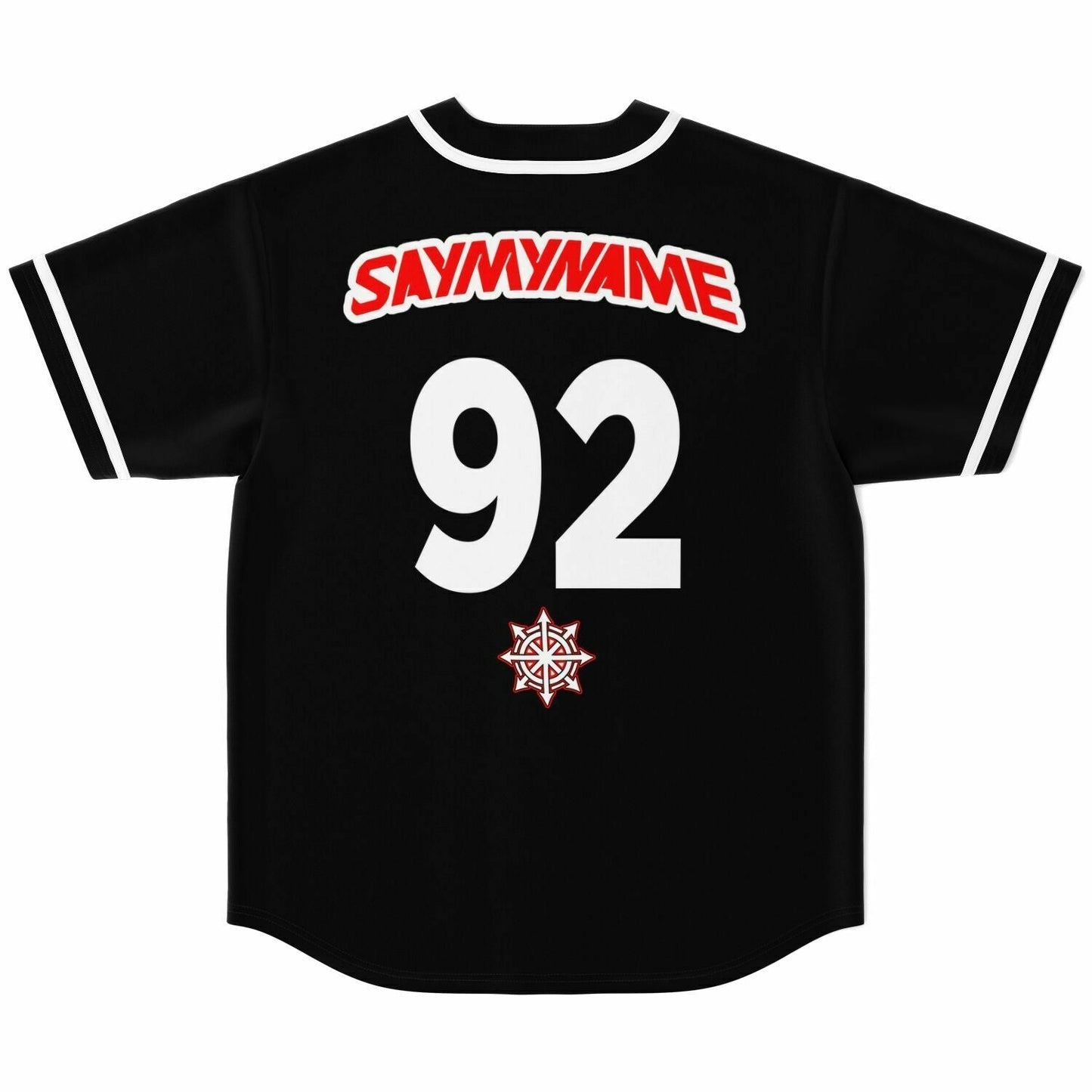 SAYMYNAME Black Compass Rave Baseball Jersey
