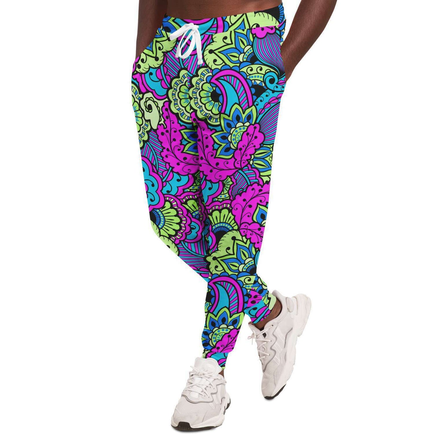 Magenta Paisley Floral Rave Joggers