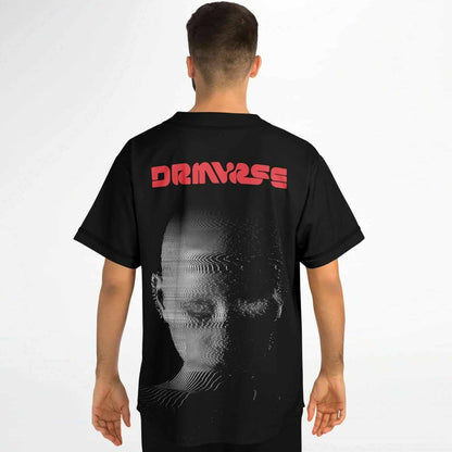 NGHTMRE Black Glitchy Scan Rave Baseball Jersey