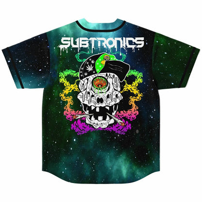 Subtronics Green Blue Chest Cyclops Rave Baseball Jersey