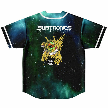 Subtronics Green Galaxy Cyclops Reversible Baseball Jersey