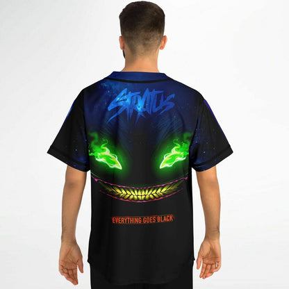 STRXTUS Deep Blue Cosmic Scene Rave Baseball Jersey