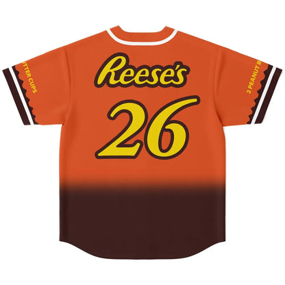 Orange Brown Reese’S Candy Rave Baseball Jersey
