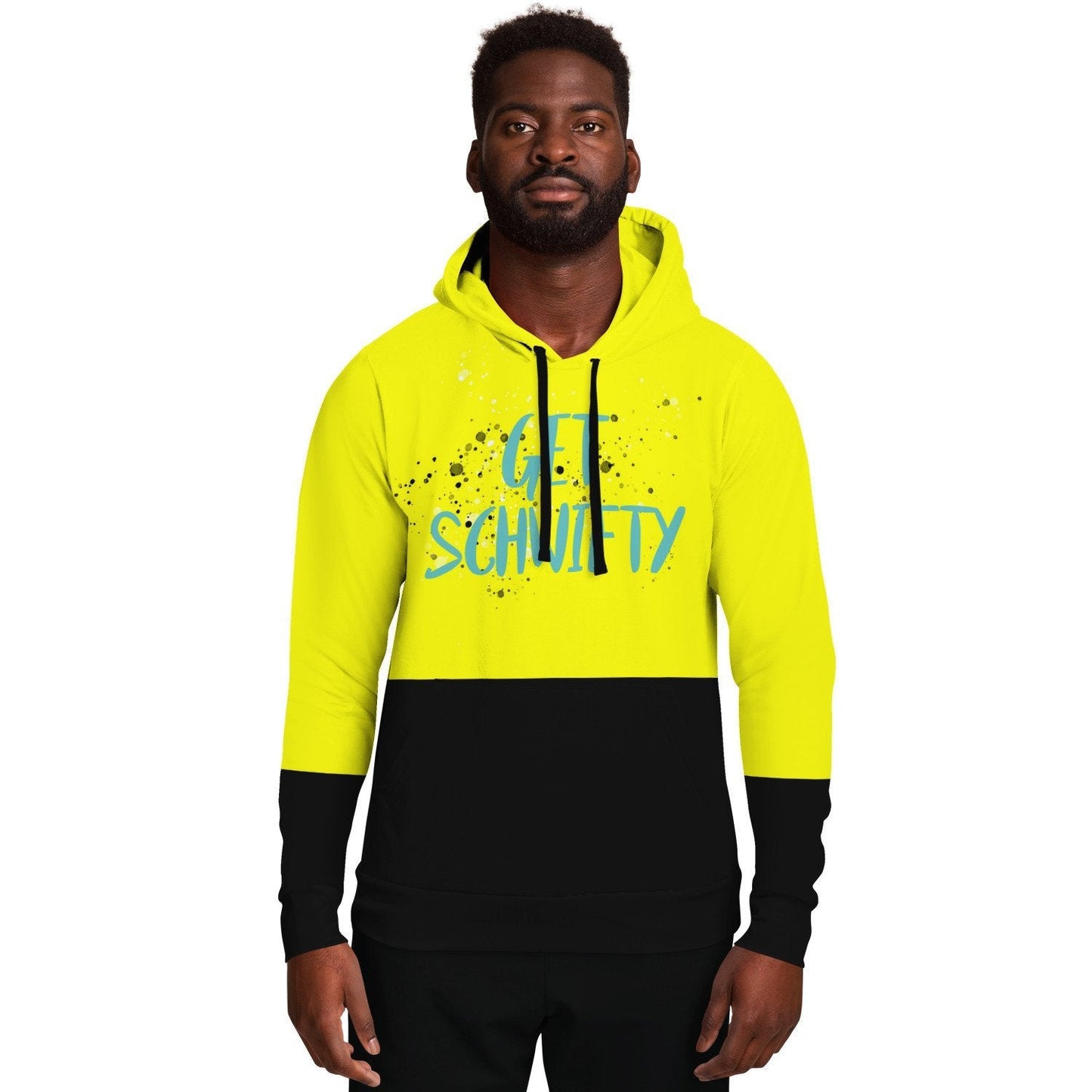 Get Schwifty Retrowave Yellow Rave Hoodie