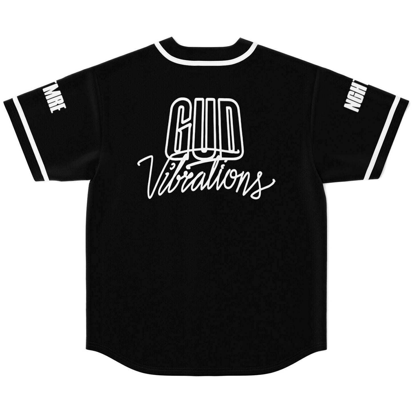 SLANDER Black Wordmark Rave Baseball Jersey