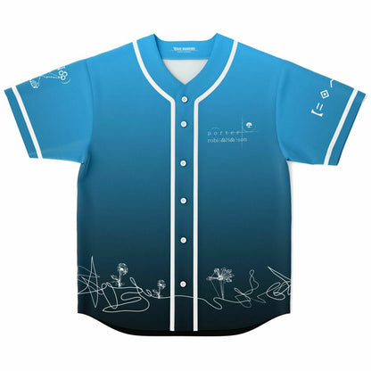Porter Robinson Sky Blue Minimalist White Rave Baseball Jersey