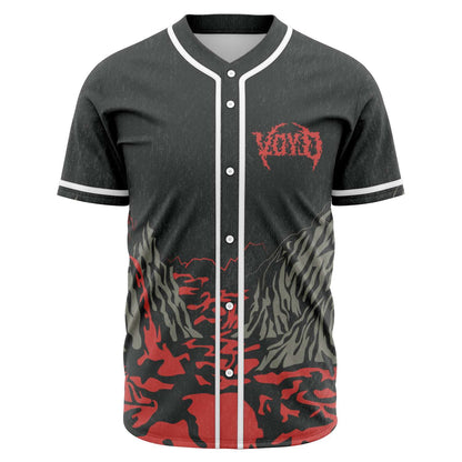 Svdden Death Charcoal Grey Hooded Grim Rave Baseball Jersey