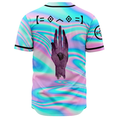 Pastel Holographic Rave Baseball Jersey