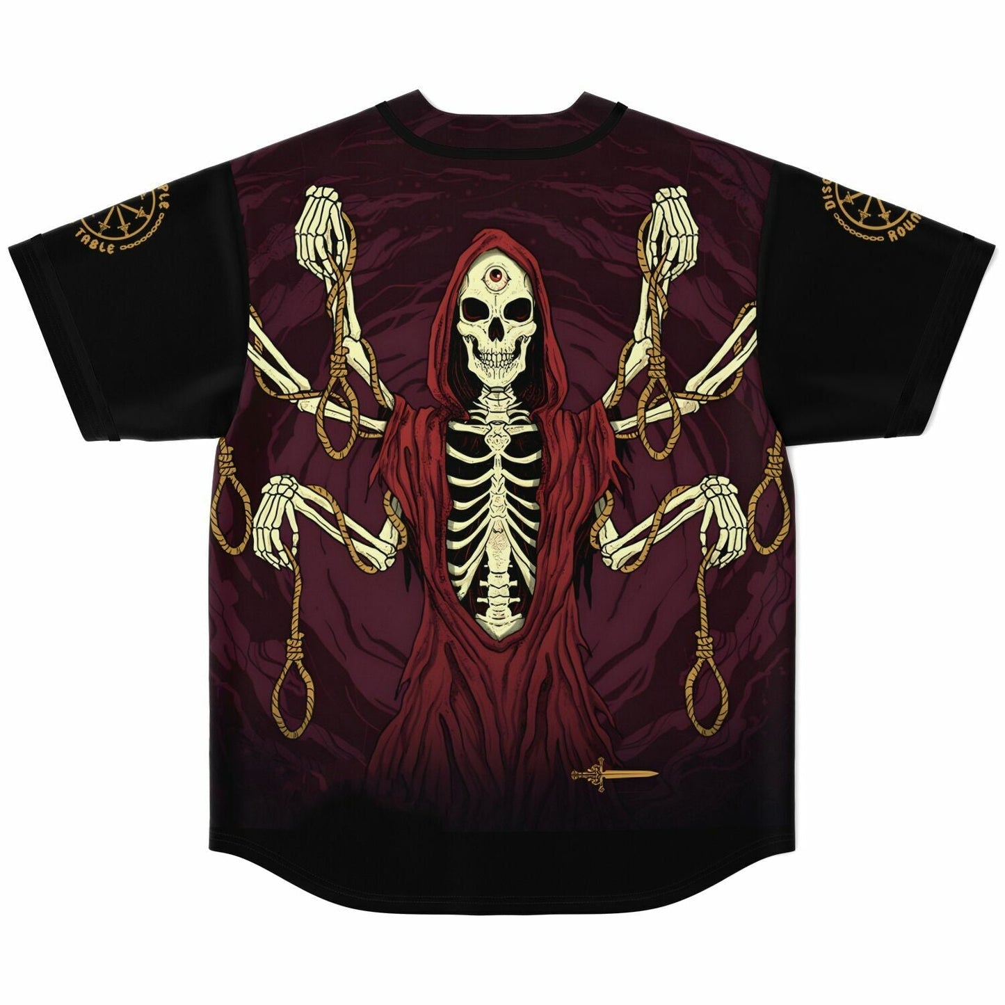 Deep Maroon Pink Rave Baseball Jersey