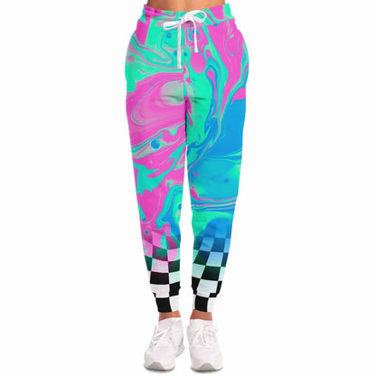 Trippy acid checkered Jogger