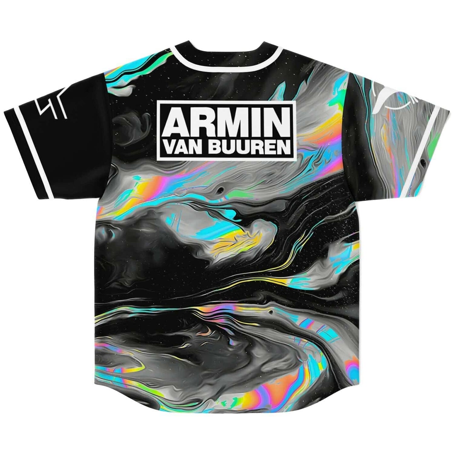 Armin van Buuren Black Psychedelic Oil Rave Baseball Jersey