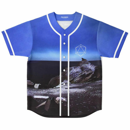ODESZA Bright Blue Photographic Beach Rave Baseball Jersey