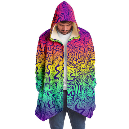 Full Rainbow Trippy Liquid Rave Cloak