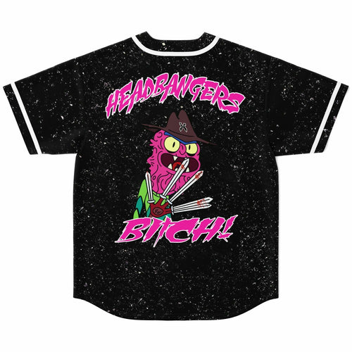 Black Cartoon Monster Rave Baseball Jersey