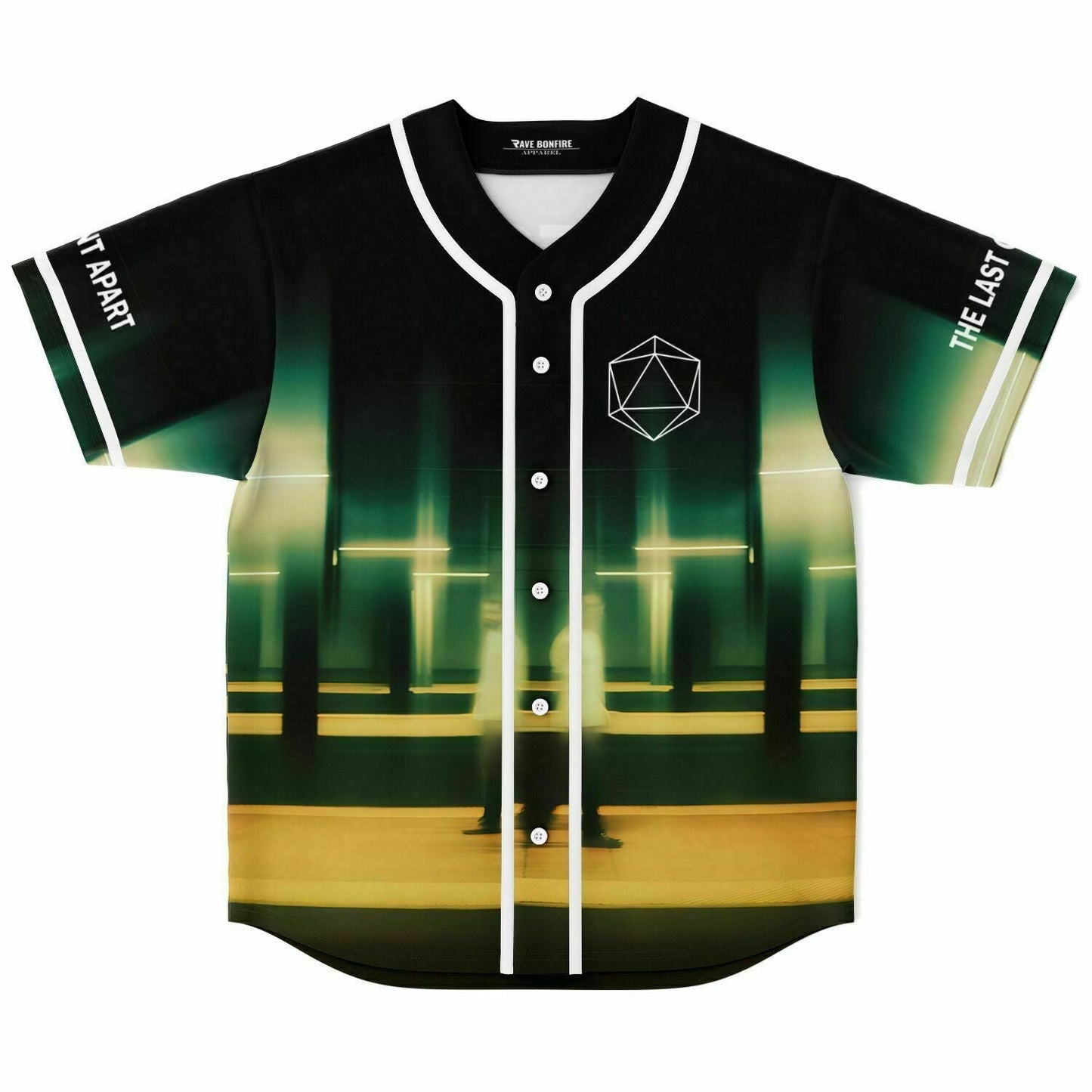ODESZA Black Blurry Long Rave Baseball Jersey