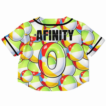 Afinity Red Packed Cluster Rave Baseball Jersey