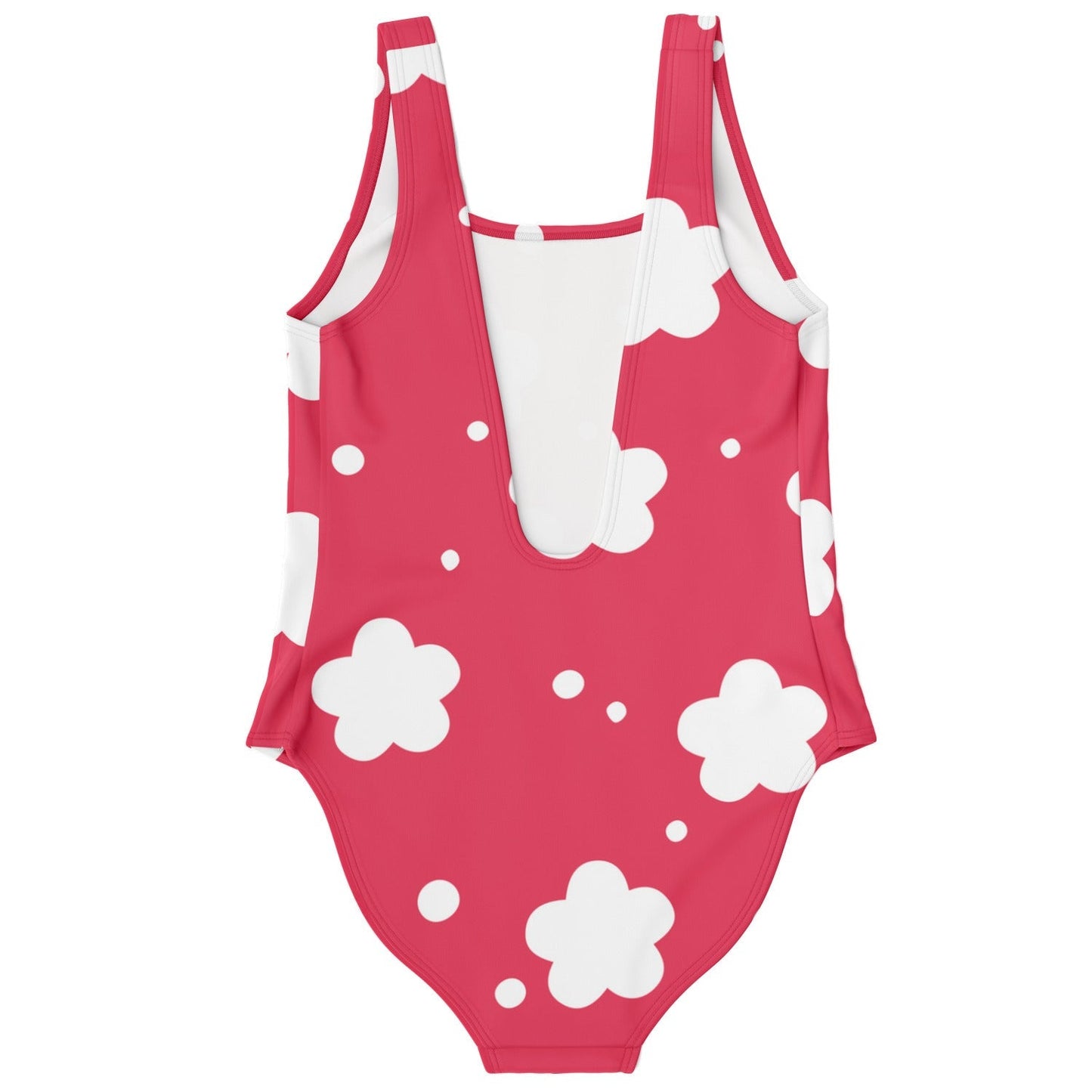 Raspberry Simple White Rave Swimsuit