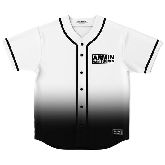 Armin van Buuren White Black Clean Gradient Rave Baseball Jersey