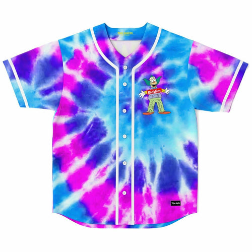Blue Cartoon Clown Rave Baseball Jersey