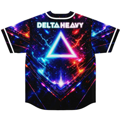Delta Heavy Black Cosmic Galaxy Rave Baseball Jersey