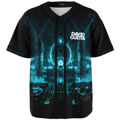 David Guetta Black Portrait Photo Rave Baseball Jersey