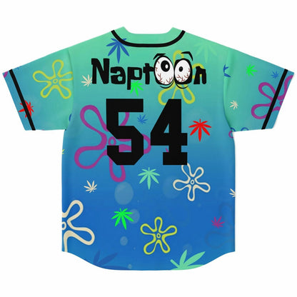 Teal Blue Bikini Bottom Rave Baseball Jersey