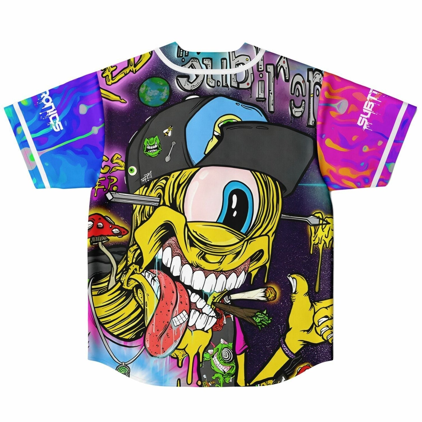 Subtronics Acid Melt Tie-Dye Reversible Baseball Jersey