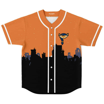 Orange Night Starry Sky Rave Baseball Jersey