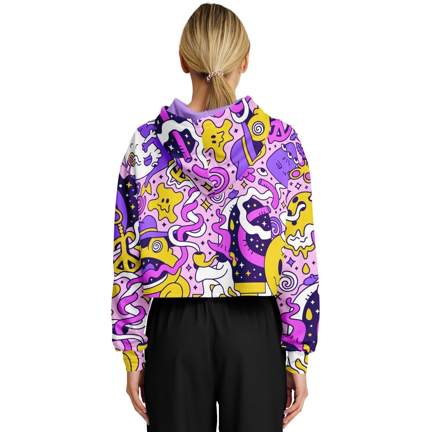 Trippy Doddles Cropped Hoodie