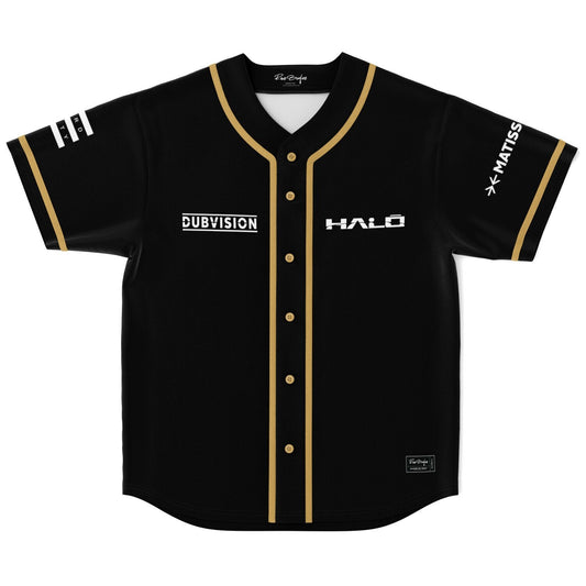 DubVision Black Plain Panels Rave Baseball Jersey