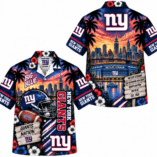 New York Giants Hawaiian Shirt