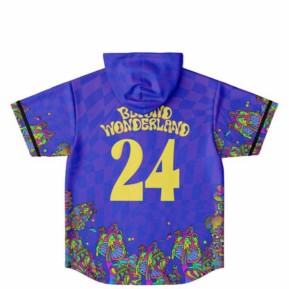 Beyond Wonderland Psychedelic Melting Rave Hooded Baseball Jersey