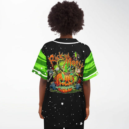 Black Rick Morty Rave Baseball Jersey