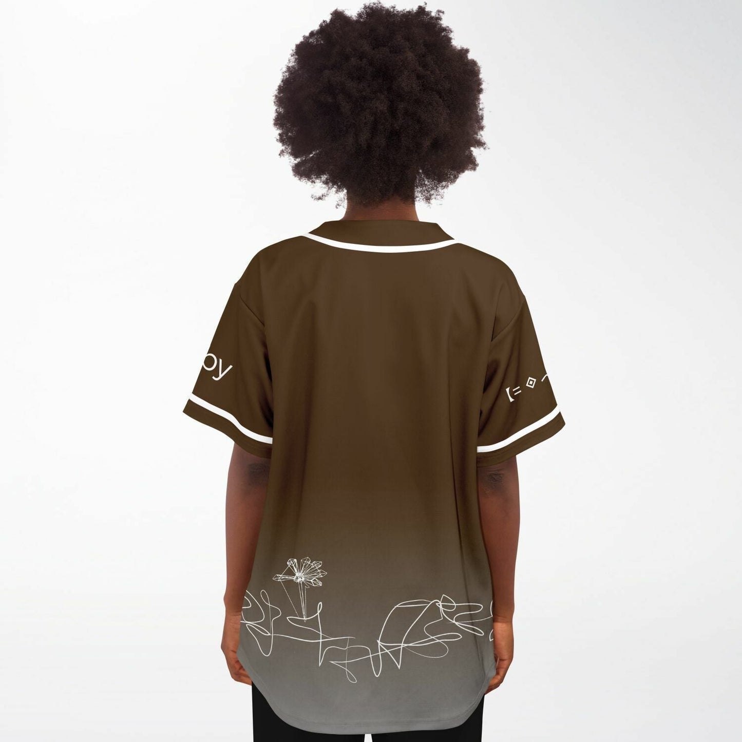 Porter Robinson Brown White Minimalist Single Rave Baseball Jersey